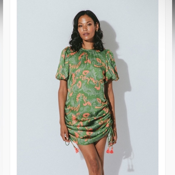 🔥 NWT 🔥 CLEOBELLA Revolve Kamila Mini Dress in Abstract Print Size XS 💕 - Picture 5 of 14